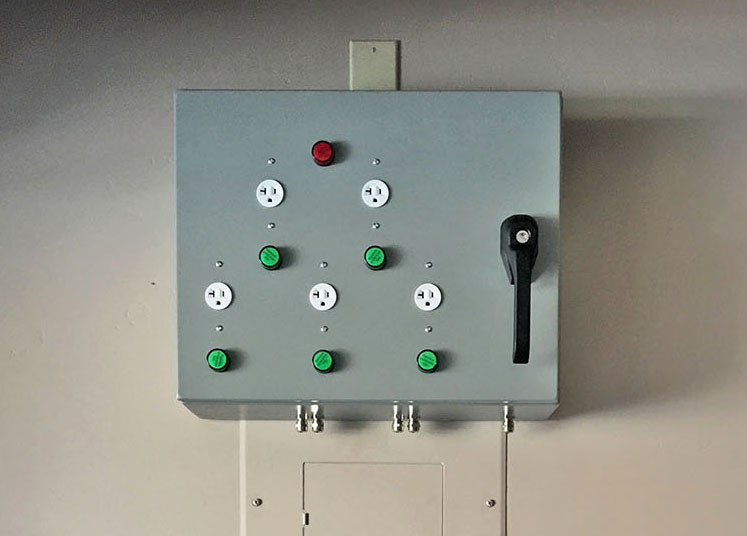 A remote switching unit for electrical outllets